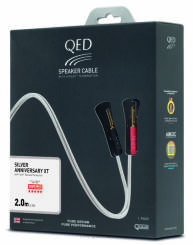 Kabel QED QE1430 Silver Anniversary XT - konfekcja 2 x 2m z wtykami bananowymi