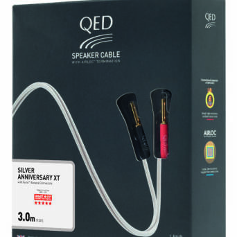 Kabel QED QE1432 Silver Anniversary XT - konfekcja 2 x 3m z wtykami bananowymi