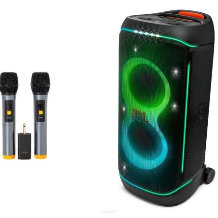 JBL Partybox 720 - przenośny głośnik imprezowy + zestaw mikrofonów bezprzewodowych Tonsil