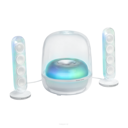 Harman Kardon Soundsticks 5 białe Wi-Fi - aktywne głośniki 2.1 z Wi-Fi, bluetooth i HDMI - 20 rat 0% - dostawa gratis