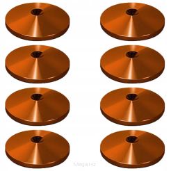 Podkładki Norstone Counter Spike - kpl 8 szt - miedź