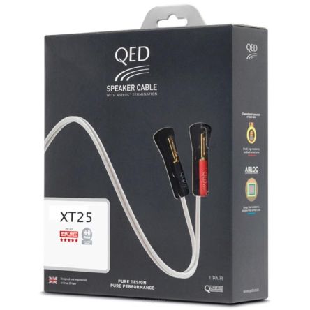 Kabel QED XT25 QE1460 - konfekcja 2 x 2m z wtykami bananowymi