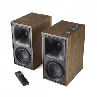 Klipsch The Fives - aktywne głośniki z bluetooth, USB i HDMI - orzech - 20 rat 0% lub rabat - dostawa gratis !!!