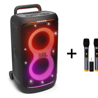 JBL Partybox 520 + Tonsil MBD 320 - przenośny głośnik imprezowy z akumulatorem + zestaw mikrofonów bezprzewodowych - 20 rat 0% lub rabat - dostawa gratis