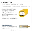 Wireworld Chroma 10 Coaxial Digital Audio Cable 1.0m - 2