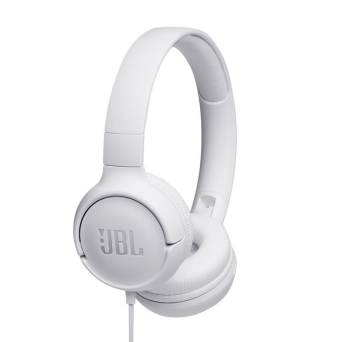 JBL Tune 500 biały - przewodowe słuchawki nauszne