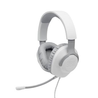 JBL Quantum 100 białe - słuchawki gamingowe PC / Mac / PlayStation / Xbox 