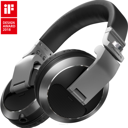 Pioneer DJ HDJ-X7-S czarno-srebrne - słuchawki DJ - dostawa gratis !!!
