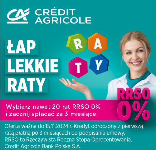 Lekkie raty w Credit Agricole !!!