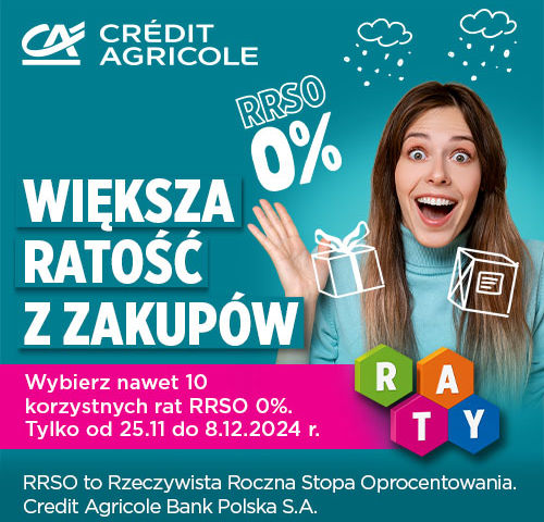 Większa radość z zakupów dzięki kredytowi w Credit Agricole !!!